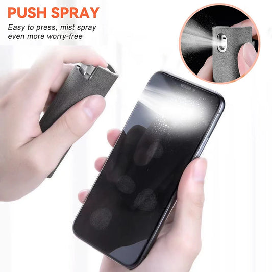 2-in-1 Screen Cleaner – Spray & Microfiber Cloth Set