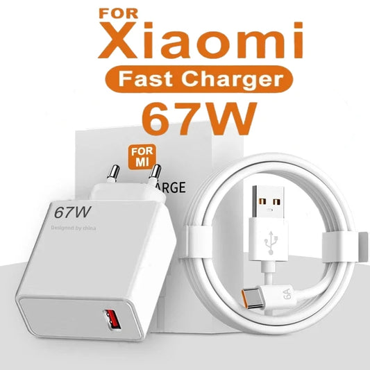 67W Fast Charger – Power Up Xiaomi & Redmi in Minutes